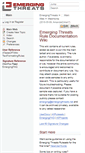 Mobile Screenshot of doc.emergingthreats.net