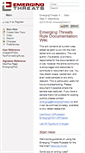 Mobile Screenshot of docs.emergingthreats.net
