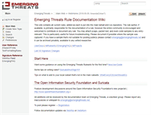 Tablet Screenshot of docs.emergingthreats.net
