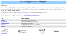 Tablet Screenshot of lists.emergingthreats.net